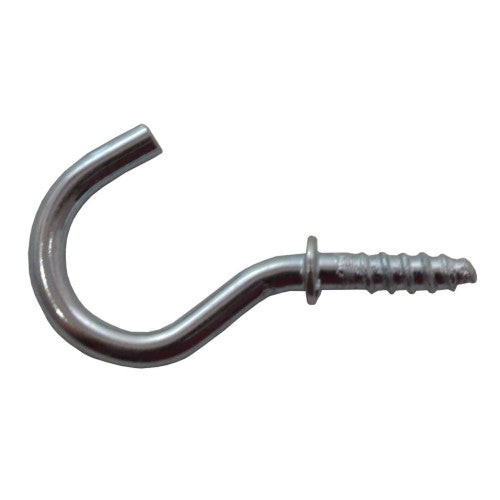 Shouldered Cup Hooks, 19mm, Zinc Plated