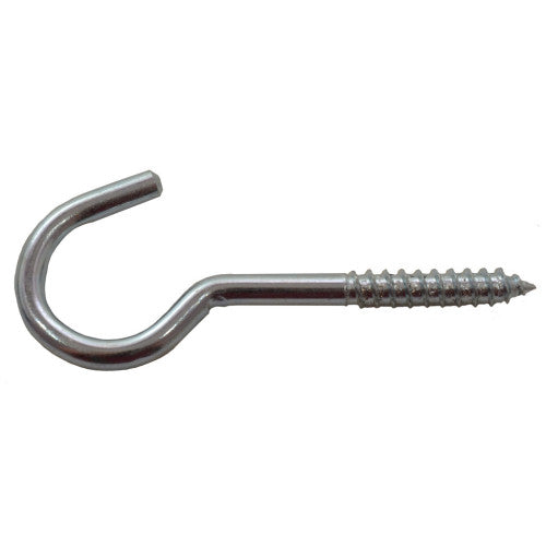 80mm x 12mm ZP Steel Screw Hooks