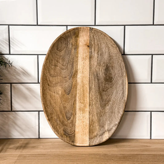 Rounded Natural Serving Board