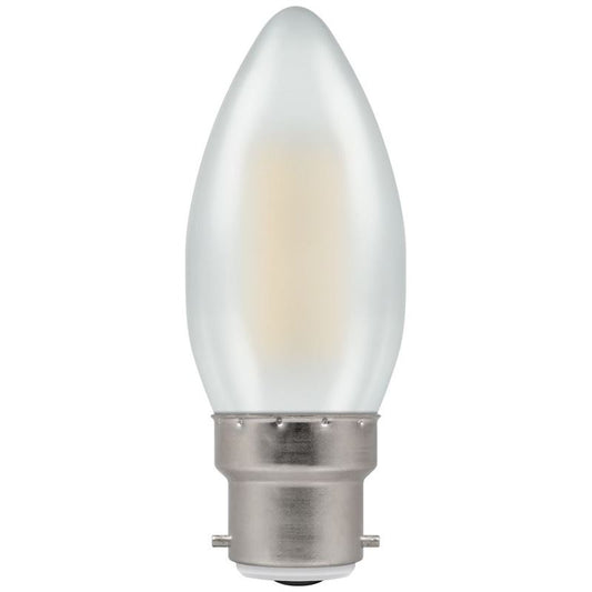 LED Crompton Filament Candle Pearl 5w BC DIM 2700K 7178