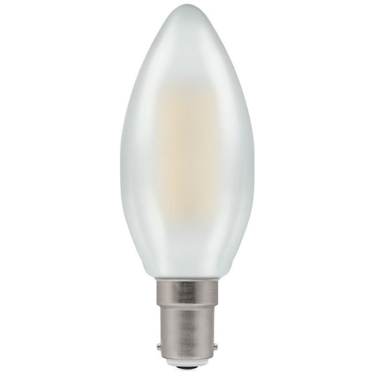 LED Crompton Filament Candle Pearl 5w SBC DIM 2700K