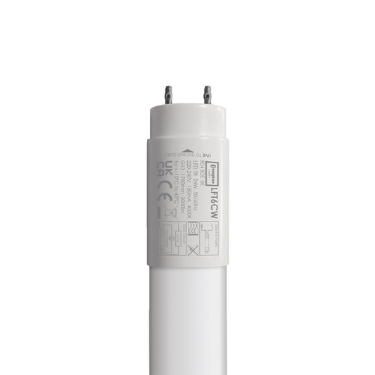 LED T8 Glass Tube Non-Dimmable 6FT 24W 4000K G13