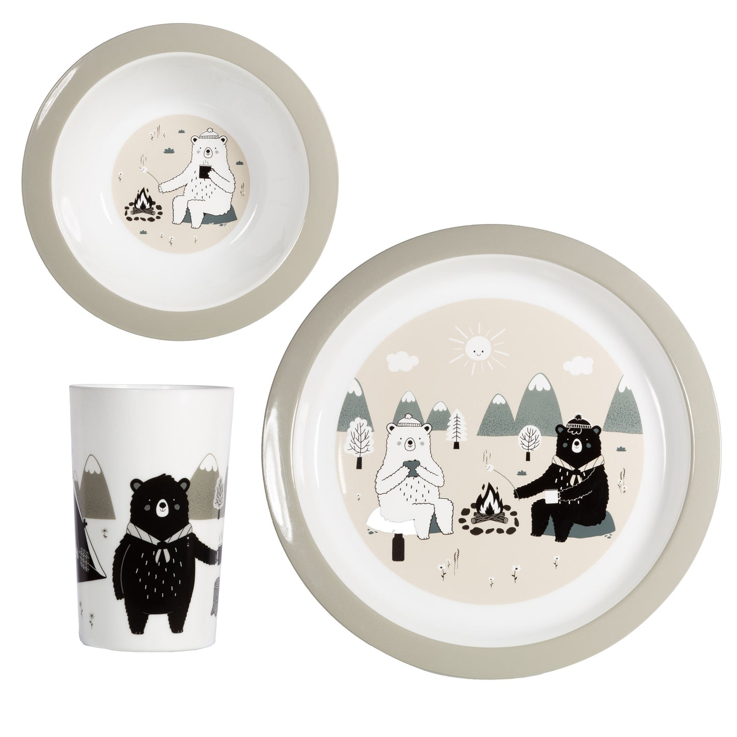 Bear Adventure Kids Tableware Set