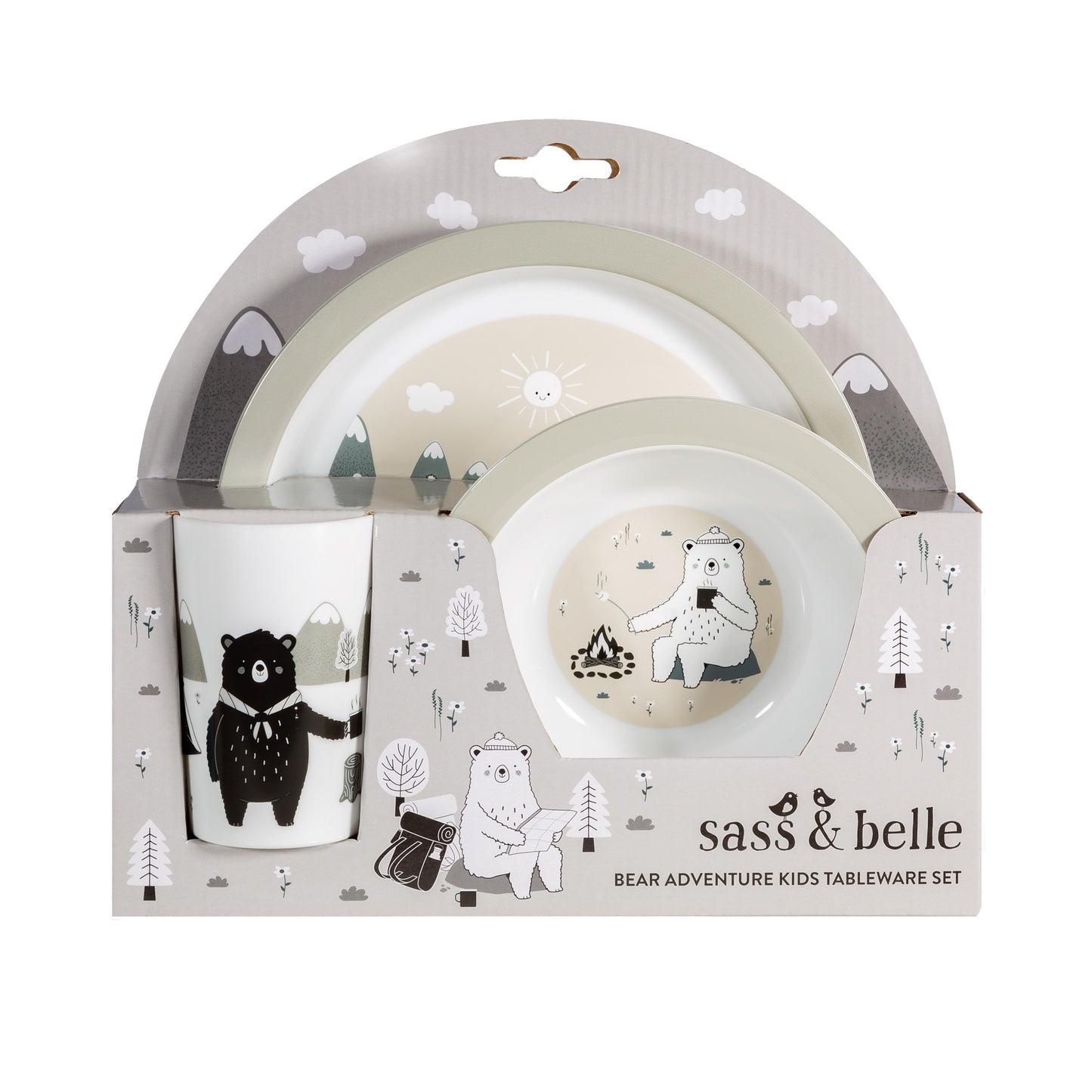 Bear Adventure Kids Tableware Set