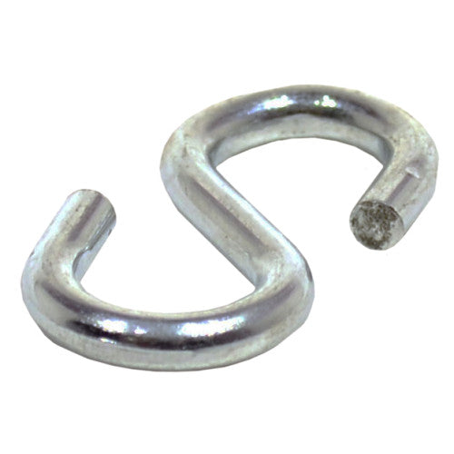 Steel S Hooks, Zinc Plated, 4mm x 40mm