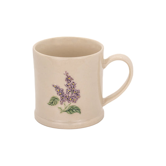 Lilac Flower Embossed Mug