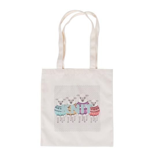 Tote Bag: Knit Sheep