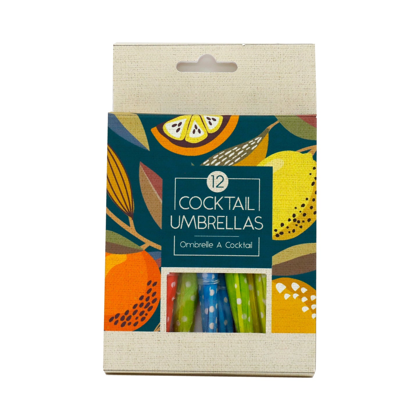 Pk12 Citrus Zest Cocktail Umbrellas