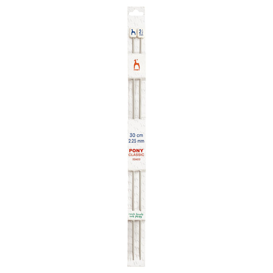 Knitting Pins: Single-Ended: Classic: 30cm x 2.25mm