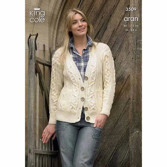 Cardigan and Gilet Knitted in Fashion Aran