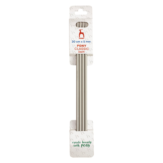 Knitting Pins: Double-Ended: Set of Four: 20cm x 5.00mm