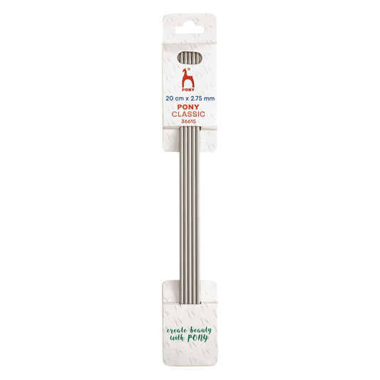 Knitting Pins: Double-Ended: Set of 5: 20cm x 2.75mm