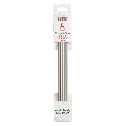 Knitting Pins: Double-Ended: Set of 5: 20cm x 3.75mm