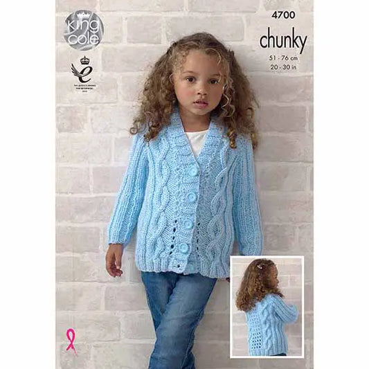 Cardigan and Waistcoat Knitted with Big Value Chunky
