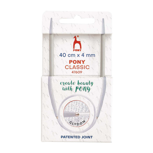 Knitting Pins: Circular: Fixed: Classic: 40cm x 4.00mm