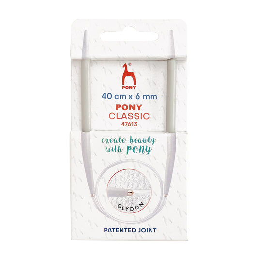 Knitting Pins: Circular: Fixed: Classic: 40cm x 6.00mm