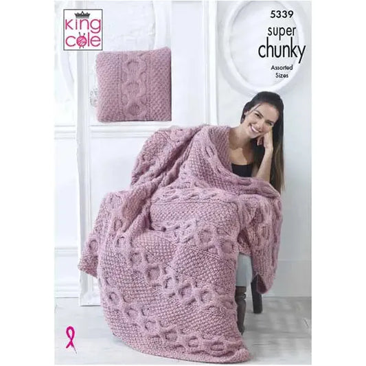 Blankets & Cushions Knitted in Big Value Super Chunky