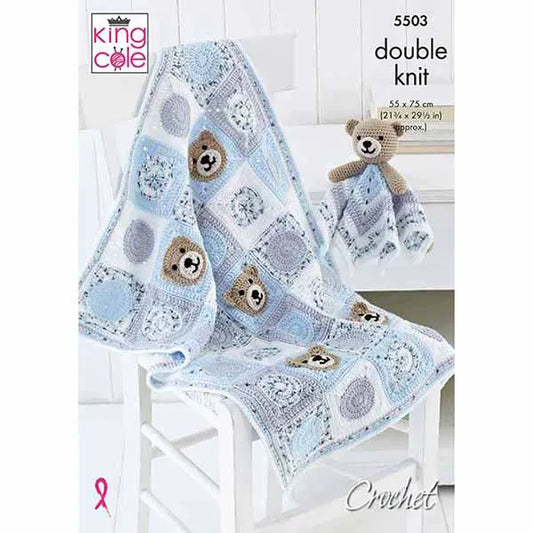 Baby Blankets & Comforter Toys Crocheted in Cherished and Cherish Dash Double Knit