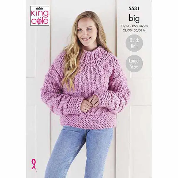 Jacket & Sweater Knitted in Big Value BIG
