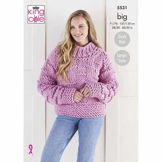 Jacket & Sweater Knitted in Big Value BIG