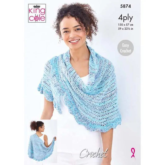 Shawls Crocheted in Summer 4Ply