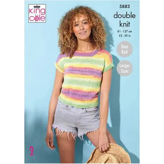 Cap-sleeved & Vest Tops Knitted in Summer 4Ply