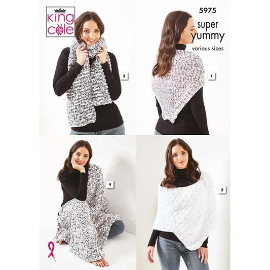 Scarves Knitted in Super Yummy