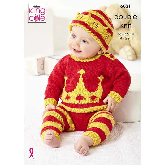 Baby Set Knitted in Cottonsoft DK