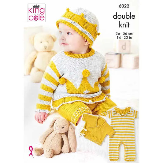 Baby Set Knitted in Cottonsoft DK