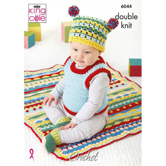 Modern Baby Set: Crocheted in King Cole Cherished DK