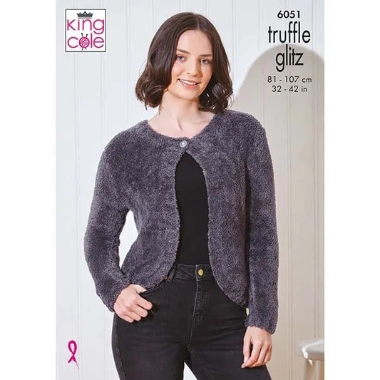 Tunic & Cardigan Knitted in Truffle Glitz