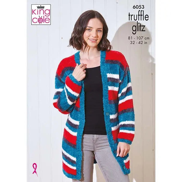 King Cole Truffle Glitz Ladies Knitting Pattern 6053