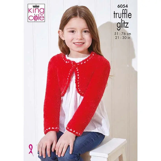 Waistcoat & Bolero Knitted in Truffle Glitz
