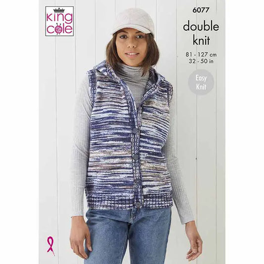 Bodywarmers Knitted in Camouflage DK