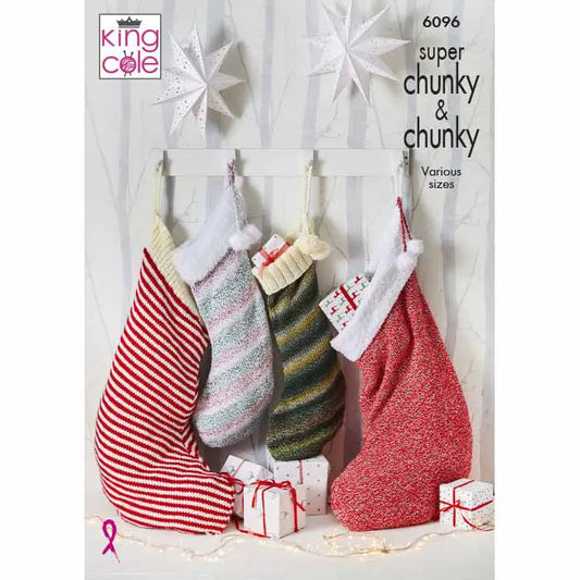 Christmas Stockings Knitted In Super Chunky And Chunky
