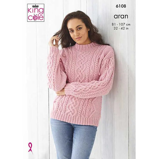 Sweater & Cardigan Knitted in Wool Aran