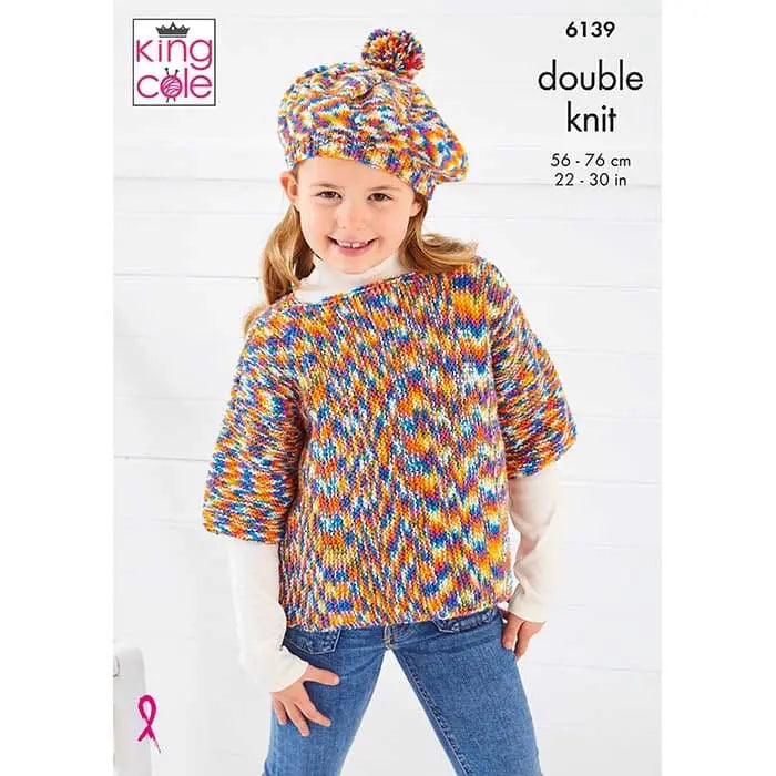 Overtop, Cardigan & Beret Knitted in Jitterbug DK
