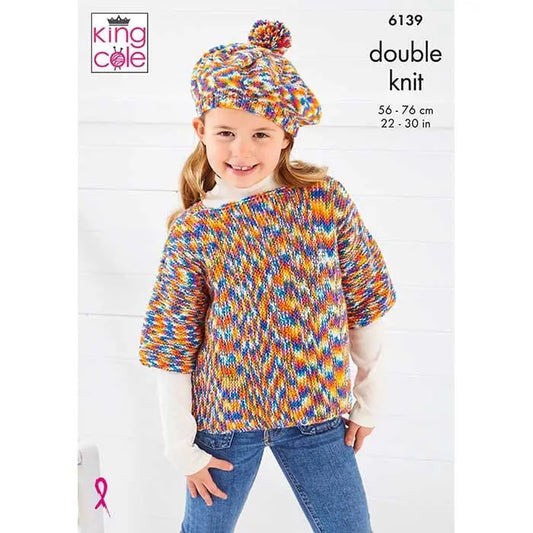 Overtop, Cardigan & Beret Knitted in Jitterbug DK