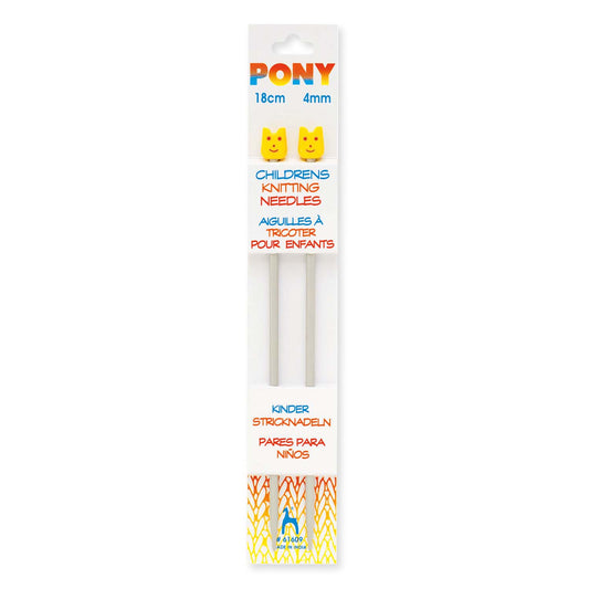 Knitting Pins: Single-Ended: Aluminium: Children's: 18cm x 4.00mm