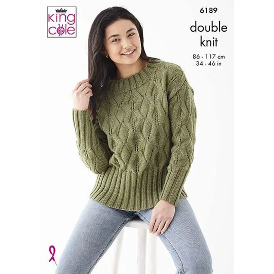 Ladies Sweaters: Knitted in King Cole Cherished DK