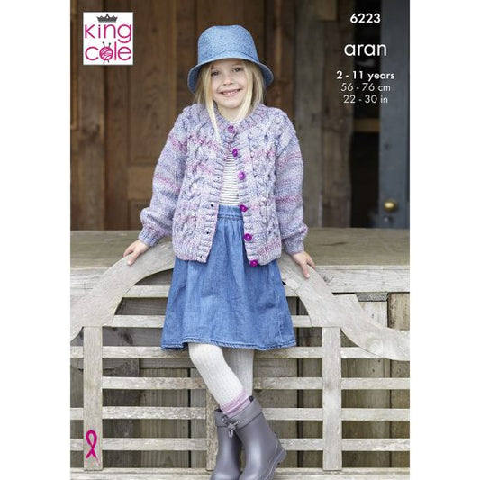 Childrens Jackets Knitted in Aran
