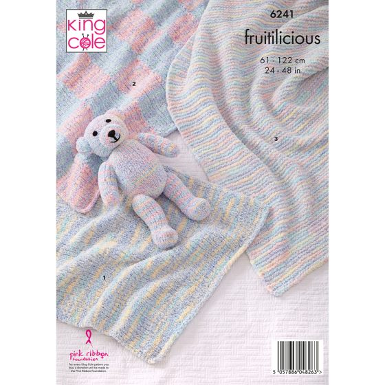 Blankets and Teddy Knitted in Fruitilicious