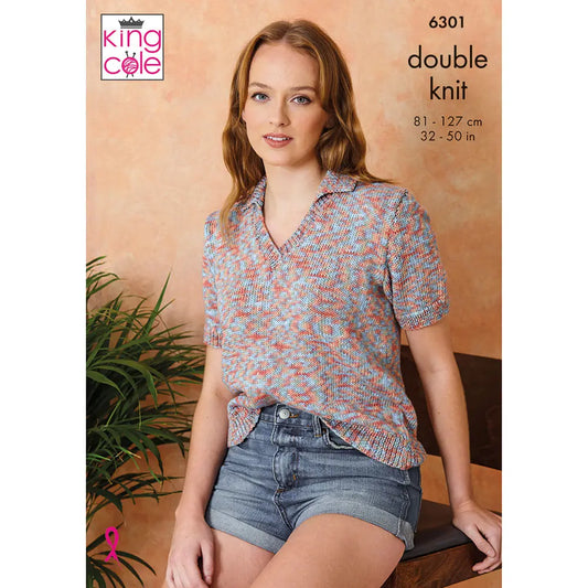 Ladies Tops knitted in Cottonsoft Crystal DK