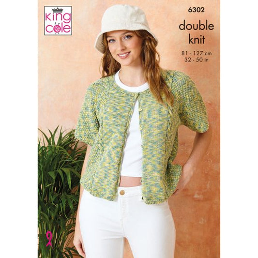 Cardigans knitted in Cottonsoft Crystal DK