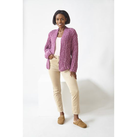 Cardigan and Sweater knitted in Yummy Tweed