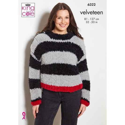 Sweaters knitted in Velveteen