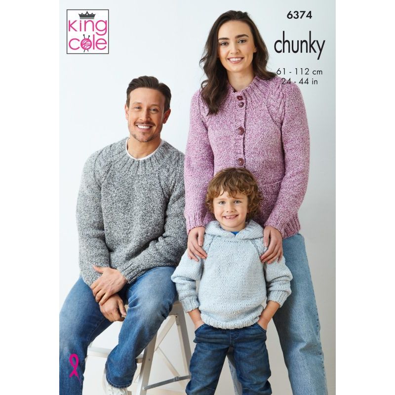 Sweaters and Cardigan knitted in Simply Denim Chunky