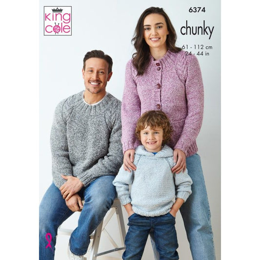 Sweaters and Cardigan knitted in Simply Denim Chunky