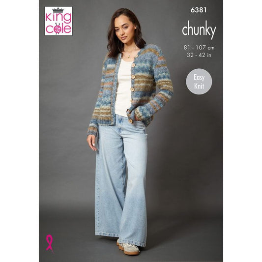 Cardigan and Sweater knitted in Flair Chunky