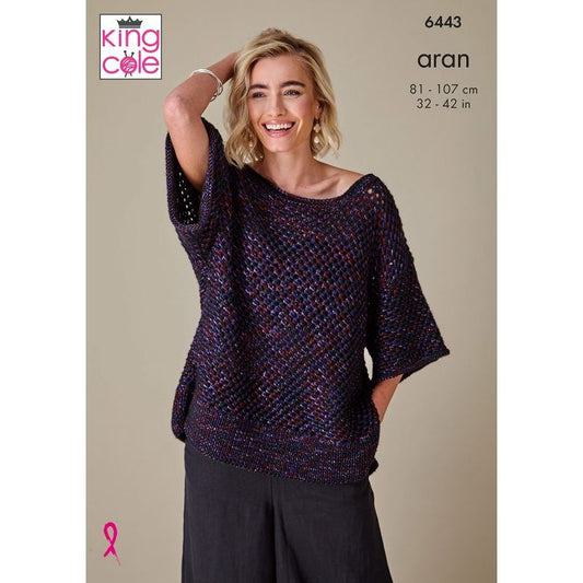 Waistcoat and Top knitted in Firefly Aran